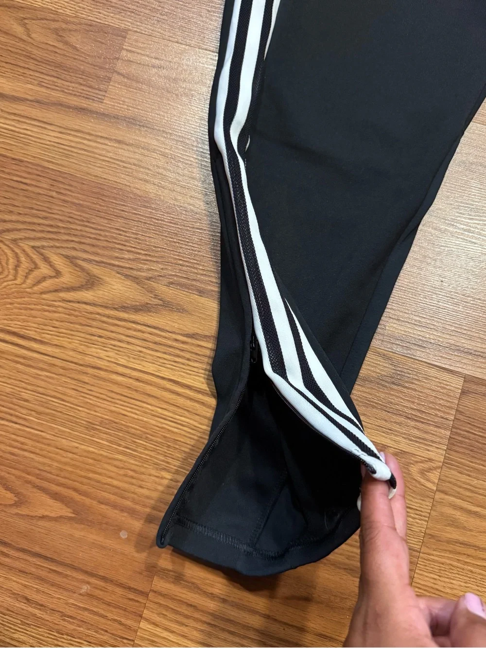Adidas Aeroready Black Track Pants Mens XL 3 Stripe Athletic Joggers